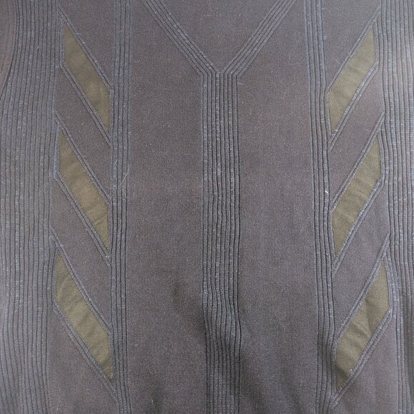 Scala Milano XXL Sweater Knit Navy Blue Black Italy Wool Acrylic Men Long Sleeve - Picture 4 of 16